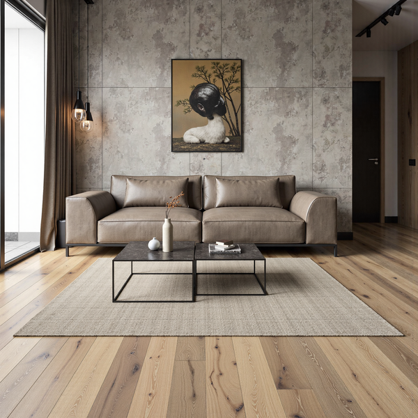 Ovara Antique Engineered Dunstanburgh Oak Planks Flooring, Brushed & Matt Lacquered Antique: 15.0 x 235 x 2,200 mm