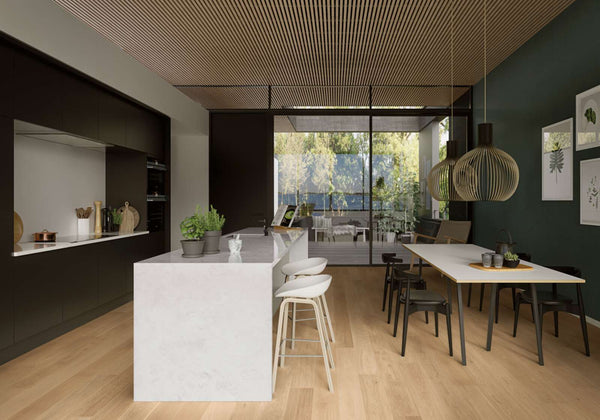 Boen Andante Engineered Oak Planks Flooring, Brushed & L/Pure: 14.0 x 181 x 2,200 mm