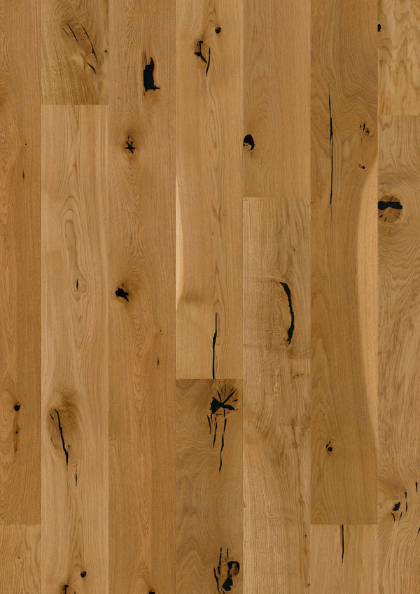 Boen Espressivo Engineered Oak Planks Flooring, Brushed & L/Natural: 14.0 x 181 x 2,200 mm