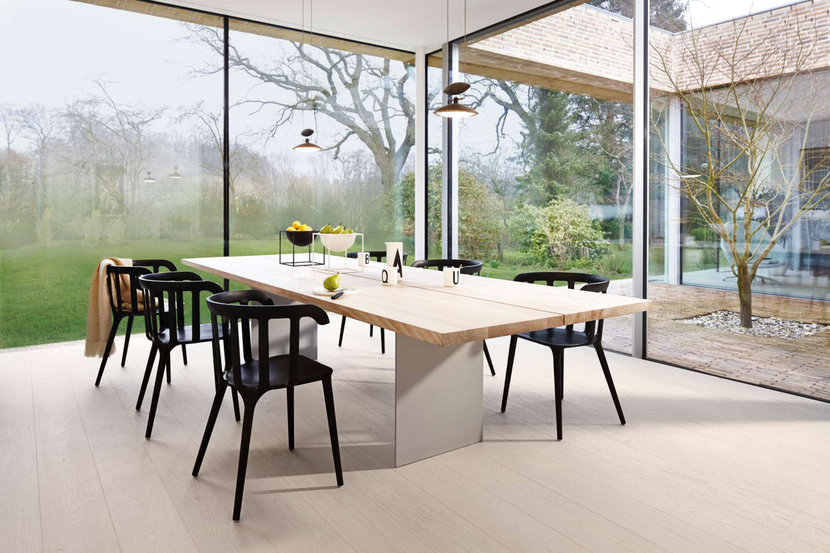Boen Andante Engineered White Oak Planks Flooring, Brushed & L/Pure: 14.0 x 209 x 2,200 mm