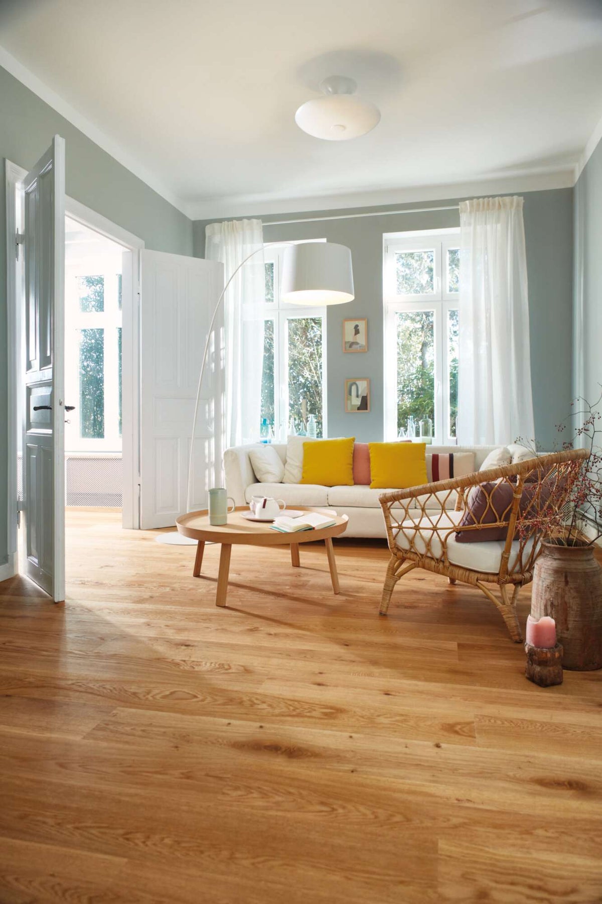 Boen Vivo Engineered Oak Planks Flooring, Brushed & L/Natural: 14.0 x 209 x 2,200 mm
