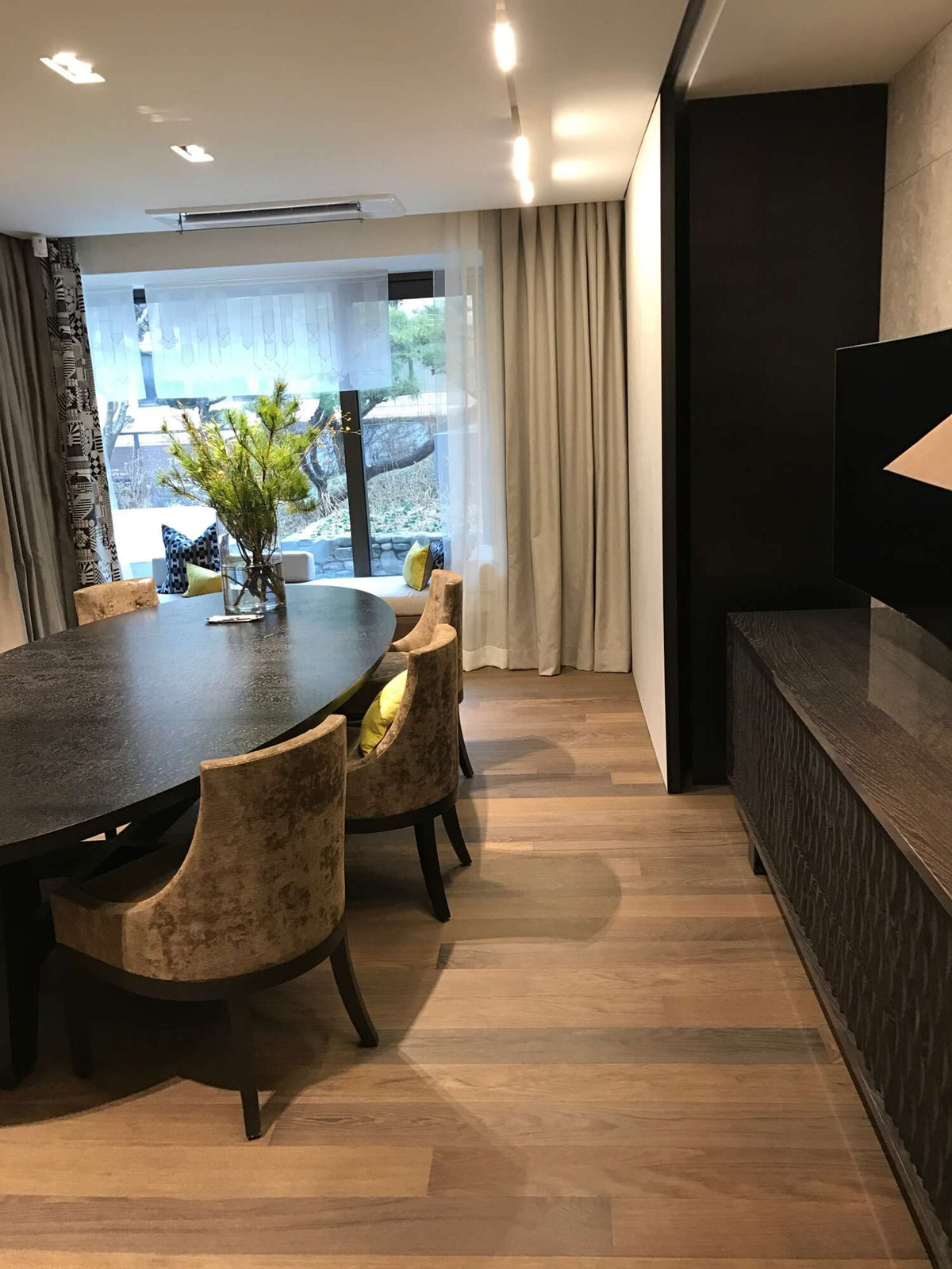 Boen Andante Engineered Smoked Oak Planks Flooring, Brushed & L/Pure: 14.0 x 138 x 2,200 mm
