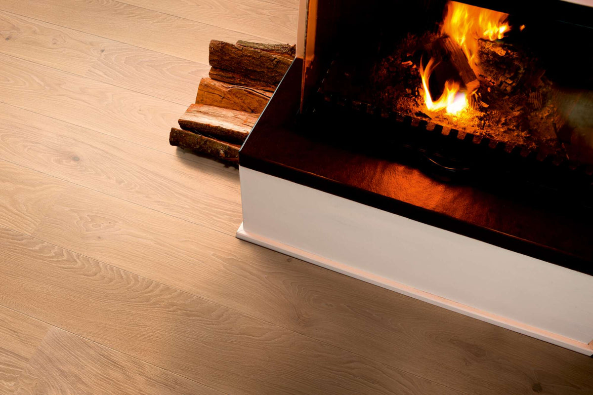 Boen Animoso Engineered Coral Oak Planks Flooring, Brushed & L/Natural: 14.0 x 209 x 2,200 mm