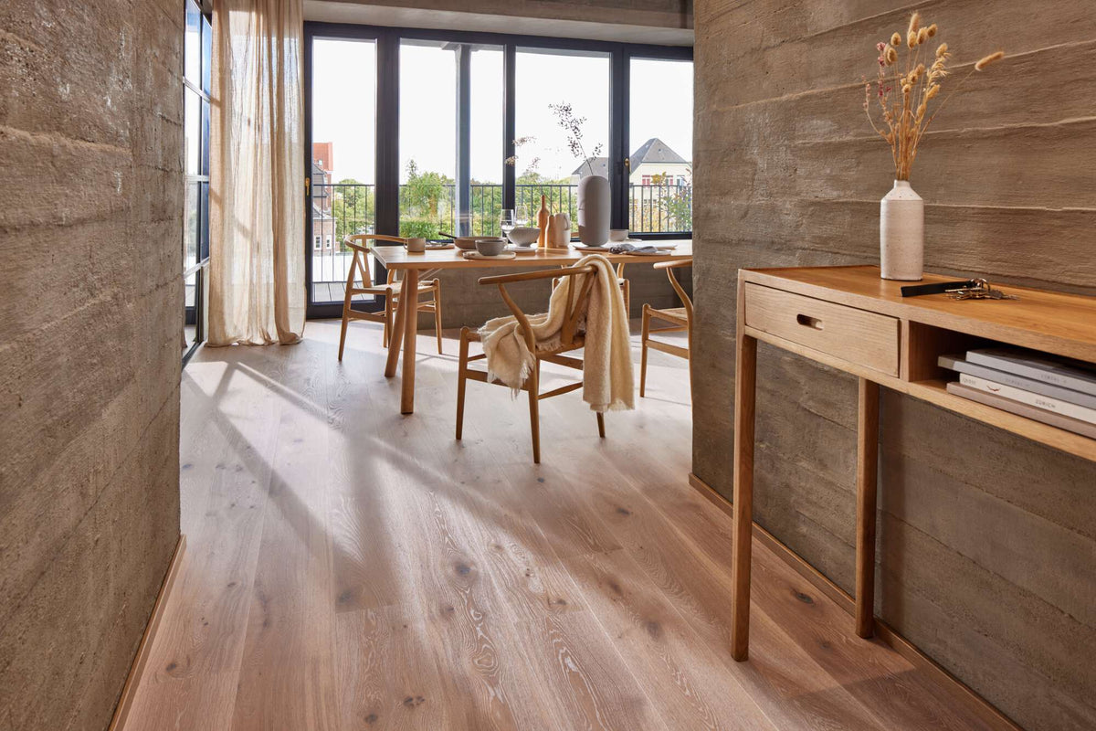 Boen Vivo Engineered White Nights Oak Planks Flooring, Double Brushed & L/Natural: 14.0 x 209 x 2,200 mm