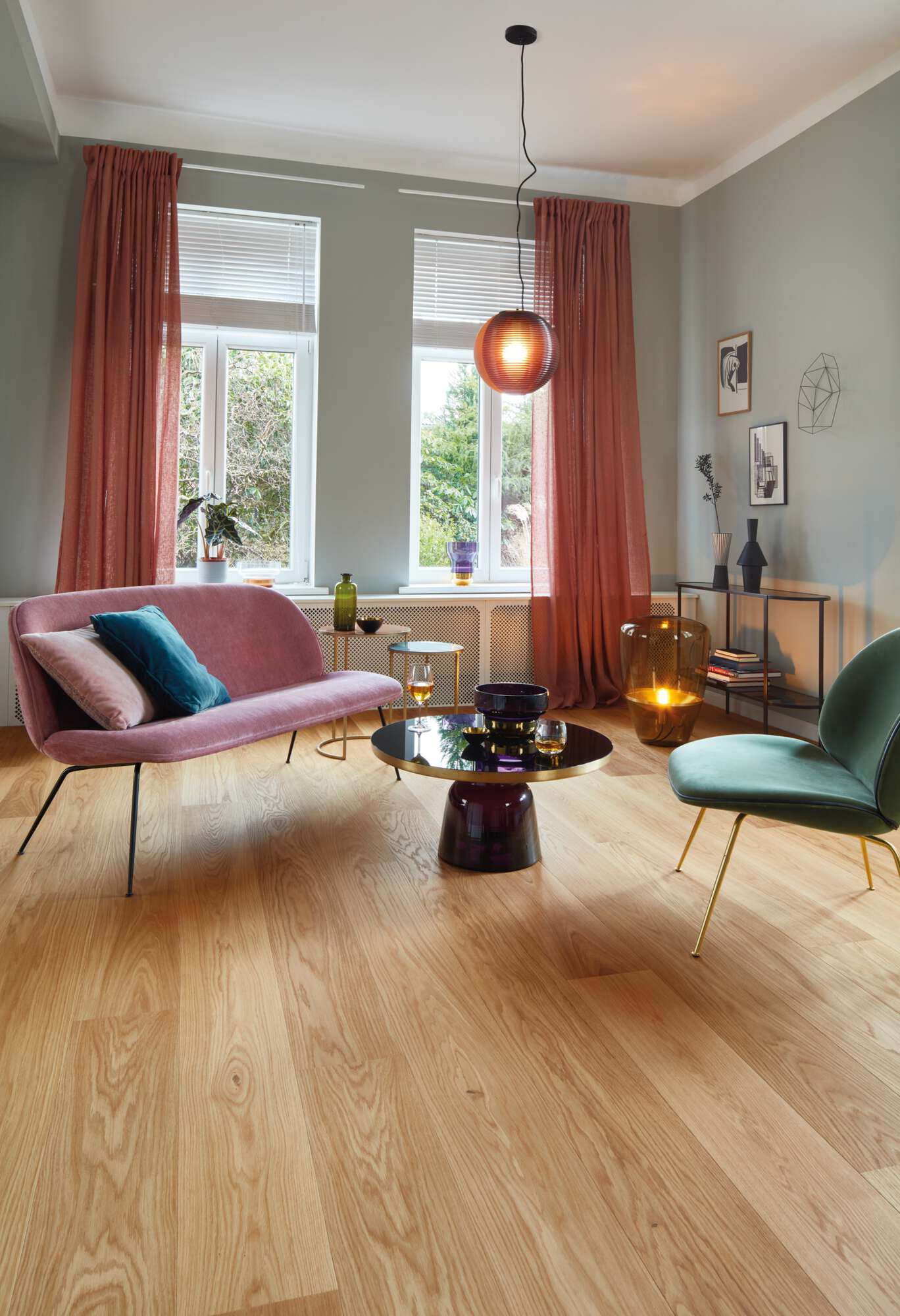 Boen Andante Engineered Oak Planks Flooring, Brushed & L/Natural: 14.0 x 209 x 2,200 mm