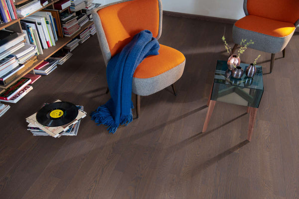 Boen Finale Engineered Elephant Grey Oak Multi-Strip Flooring, Brushed & L/Pure: 14.0 x 215 x 2,200 mm