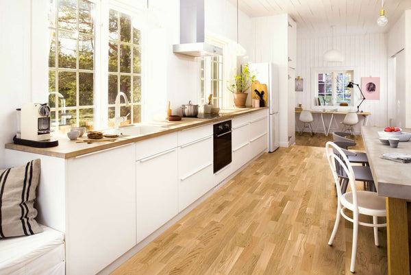 Boen Finale Engineered Oak Multi-Strip Flooring, L/Natural: 14.0 x 215 x 2,200 mm