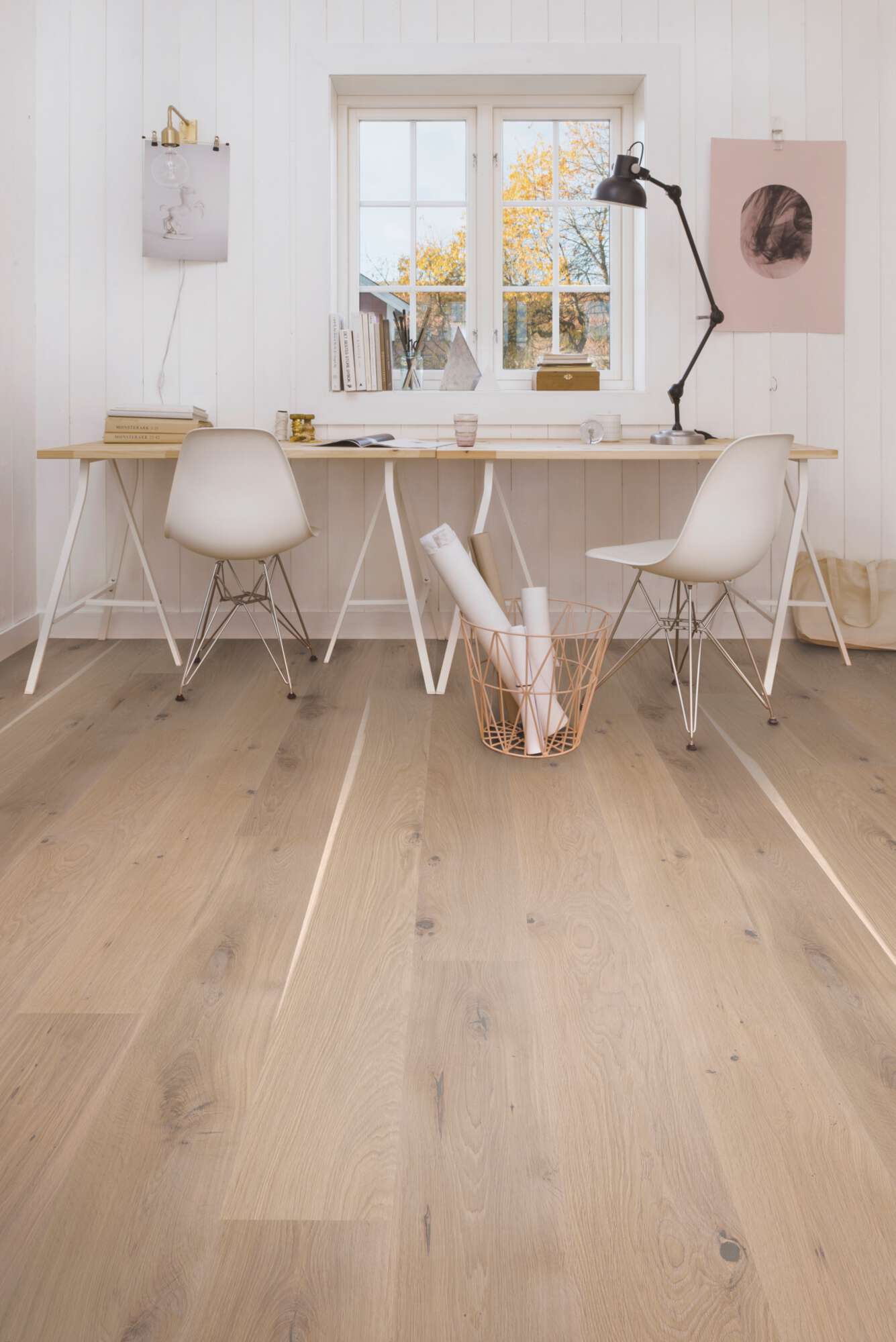 Boen Vivo Engineered White Oak Planks Flooring, L/Natural: 14.0 x 209 x 2,200 mm