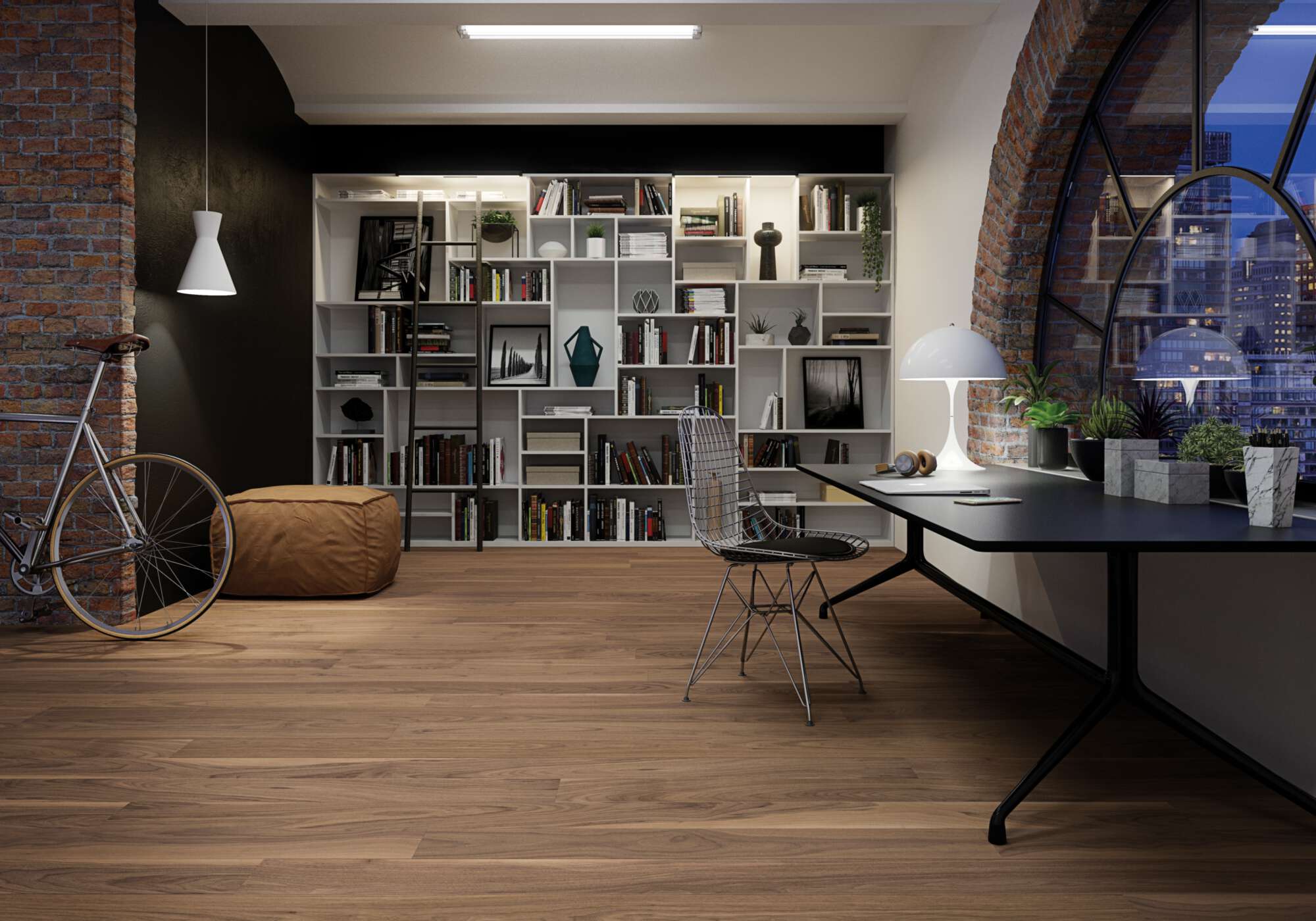 Boen Adagio Engineered American Walnut Planks Flooring, Brushed & L/Pure: 14.0 x 138 x 2,200 mm