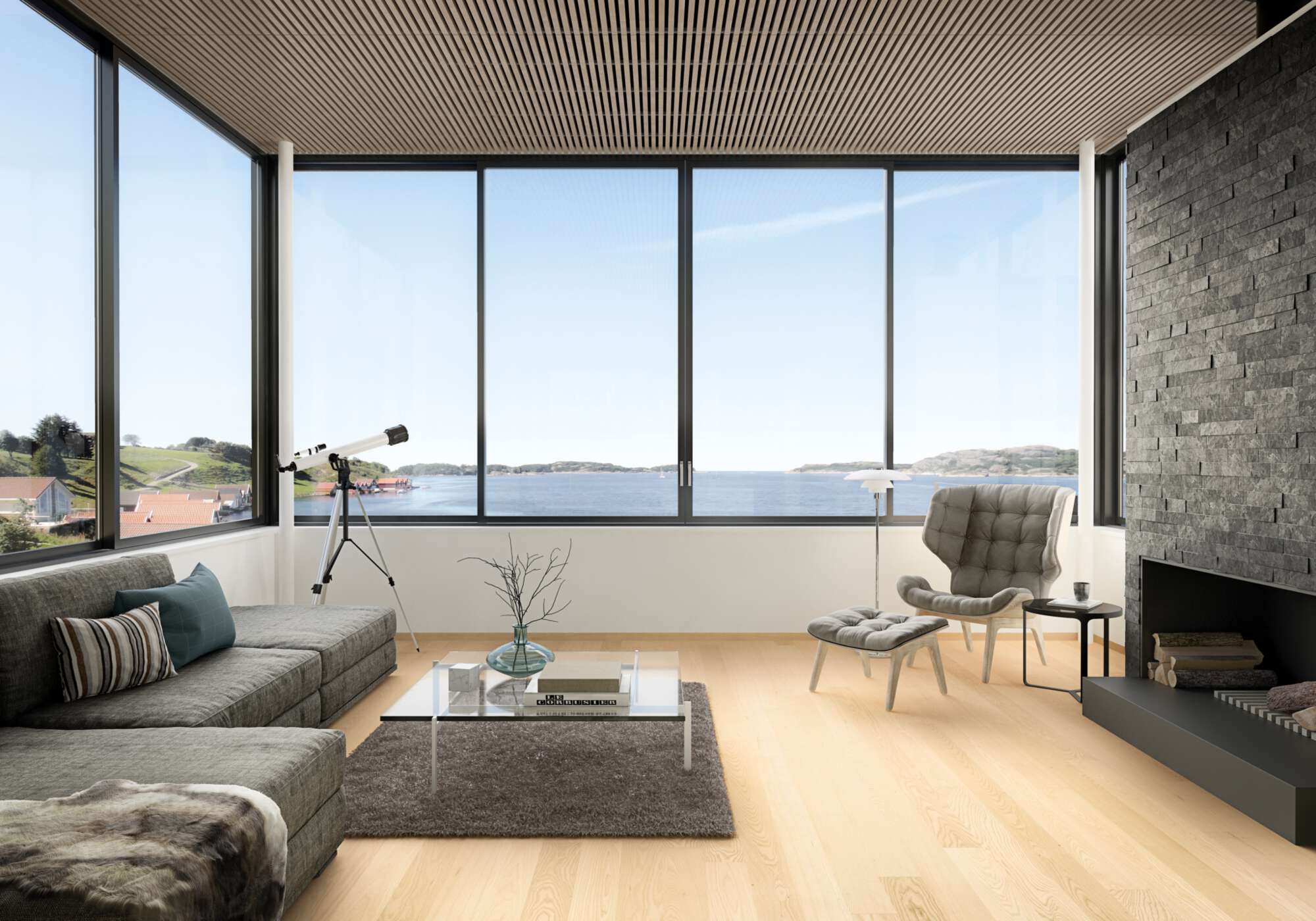 Boen Andante Engineered Ash Planks Flooring, Brushed & L/Pure: 14.0 x 138 x 2,200 mm