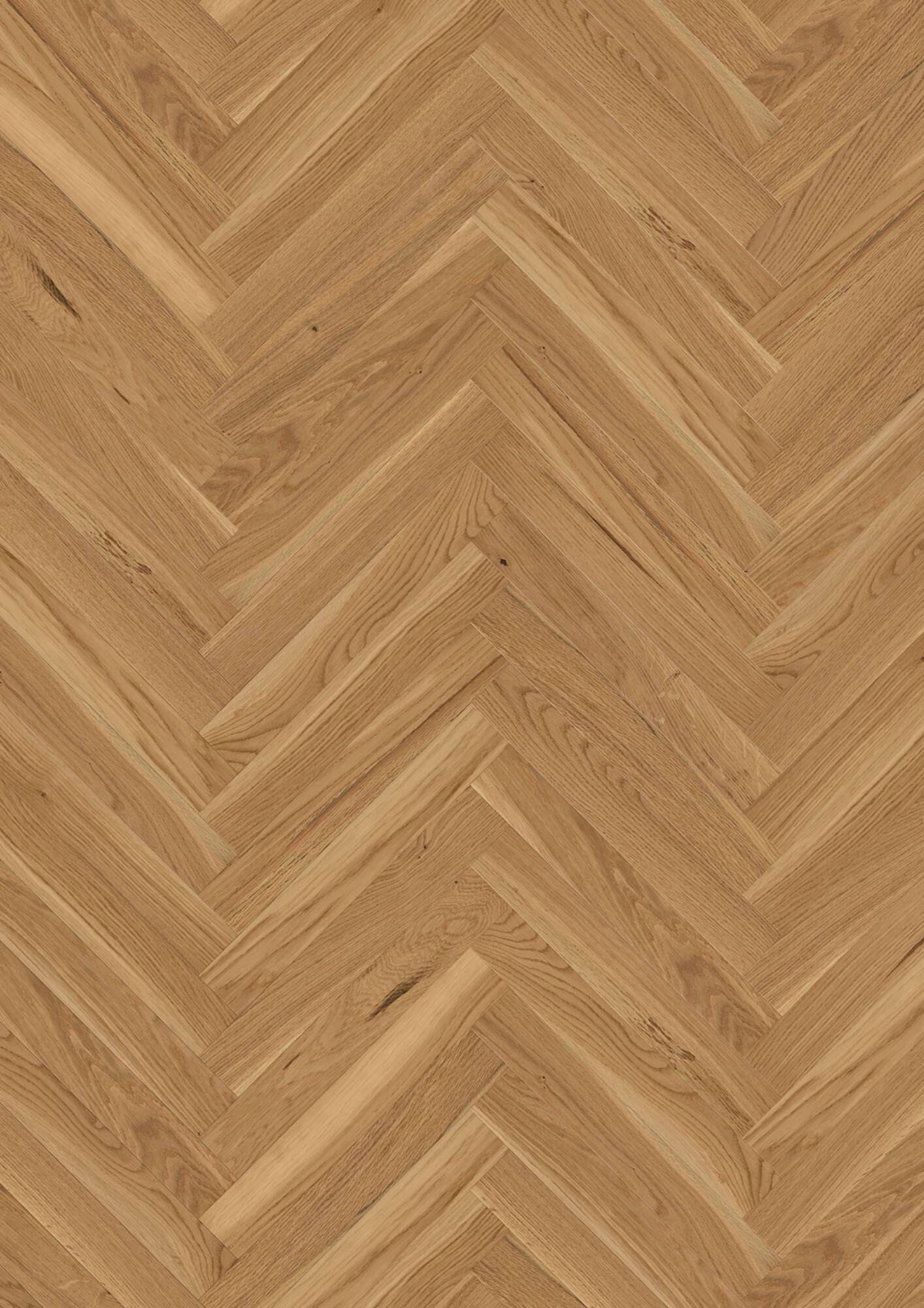 Boen Structure Engineered Oak Herringbone Flooring, L/Natural: 10.0 x 70 x 470 mm
