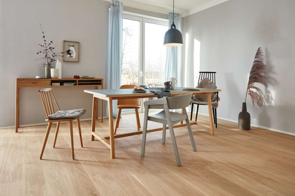 Boen Andante Engineered Oak Planks Flooring, Brushed & L/Pure: 14.0 x 209 x 2,200 mm